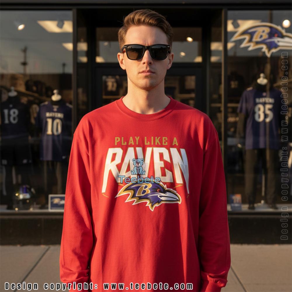 Play Like A Raven Baltimore Unisex Long Sleeve Play Like A Raven Baltimore Unisex Long Sleeve