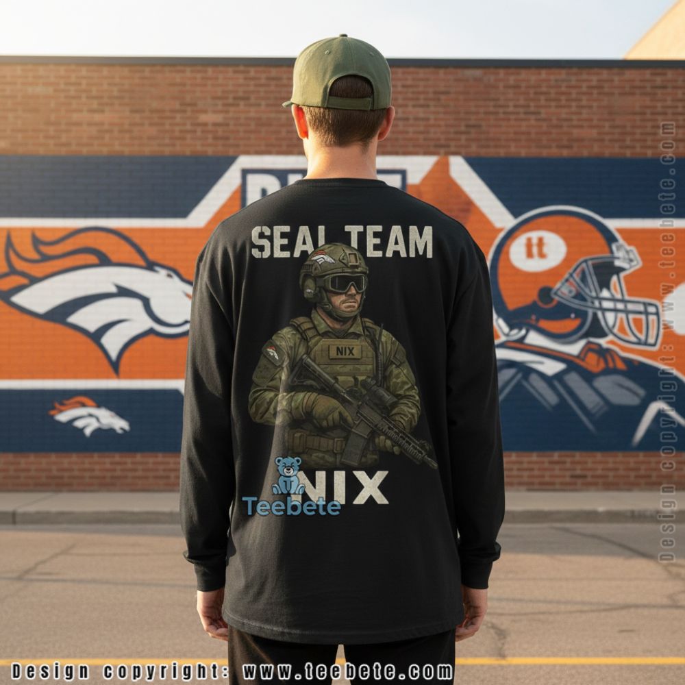 Seal Team Nix Patriotic Military Inspired Denver Football Long Sleeve Seal Team Nix Patriotic Military Inspired Denver Football Long Sleeve