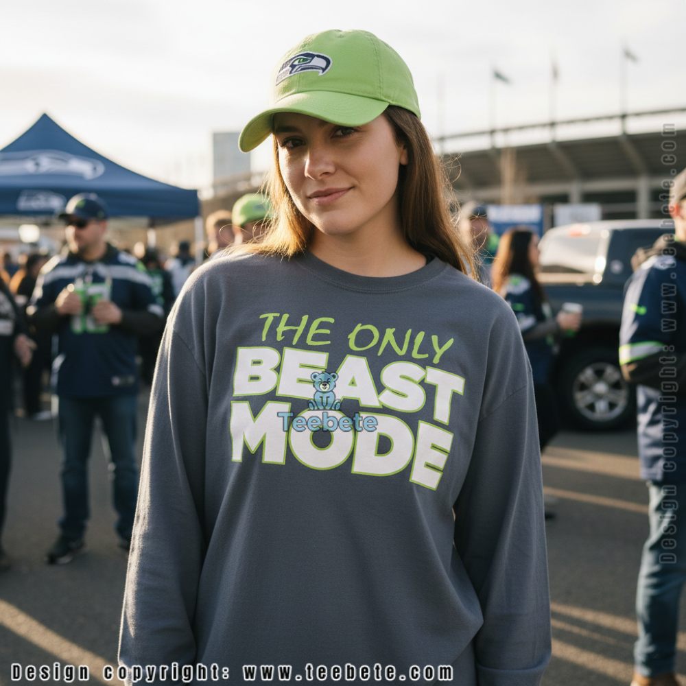 Seattle Seahawks Beast Mode Marshawn Lynch Legendary Player Long Sleeve Seattle Seahawks Beast Mode Marshawn Lynch Legendary Player Long Sleeve