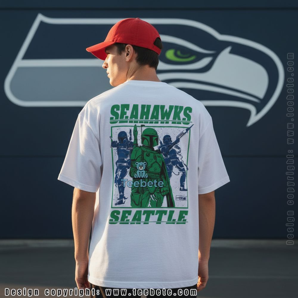 Seattle Seahawks Boba Fett Bounty Hunter Shirt