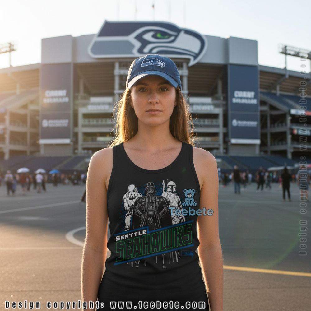 Seattle Seahawks Darth Vader Boba Fett Stormtrooper Characters Tanktop Seattle Seahawks Darth Vader Boba Fett Stormtrooper Characters Tanktop