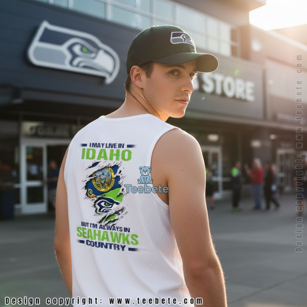 Seattle Seahawks Idaho State Fan Tanktop Seattle Seahawks Idaho State Fan Tanktop