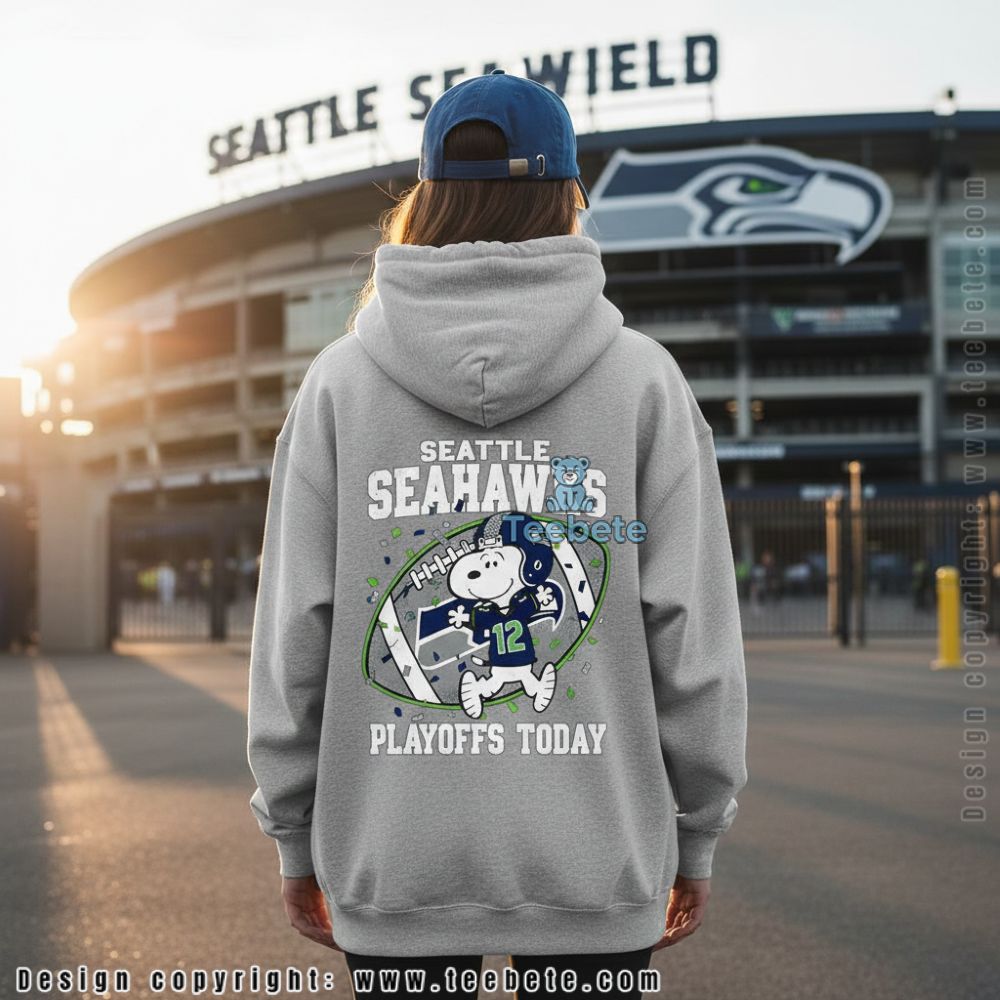 Seattle Seahawks Snoopy Playoffs Today Unisex Hoodie Seattle Seahawks Snoopy Playoffs Today Unisex Hoodie
