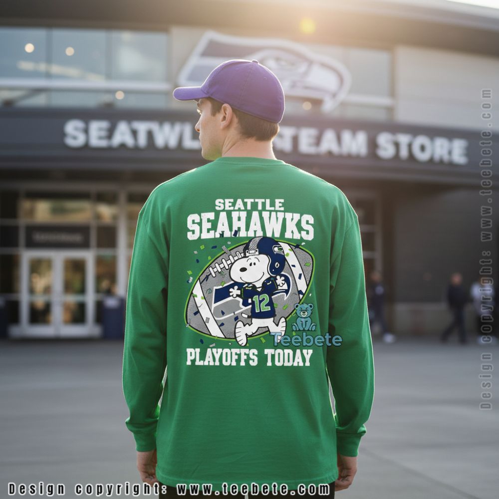 Seattle Seahawks Snoopy Playoffs Today Unisex Long Sleeve Seattle Seahawks Snoopy Playoffs Today Unisex Long Sleeve
