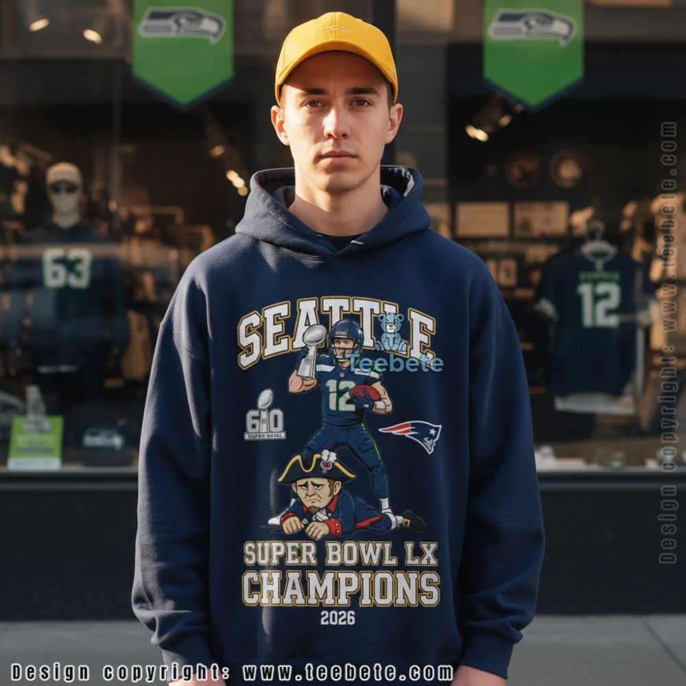 Seattle Seahawks Super Bowl LX Victory Graphic Hoodie Seattle Seahawks Super Bowl LX Victory Graphic Hoodie