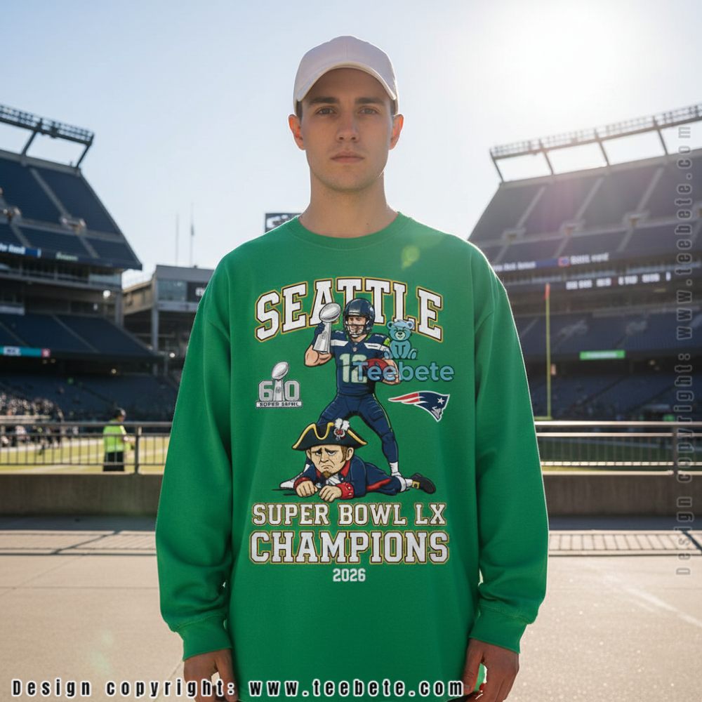 Seattle Seahawks Super Bowl LX Victory Graphic Long Sleeve Seattle Seahawks Super Bowl LX Victory Graphic Long Sleeve