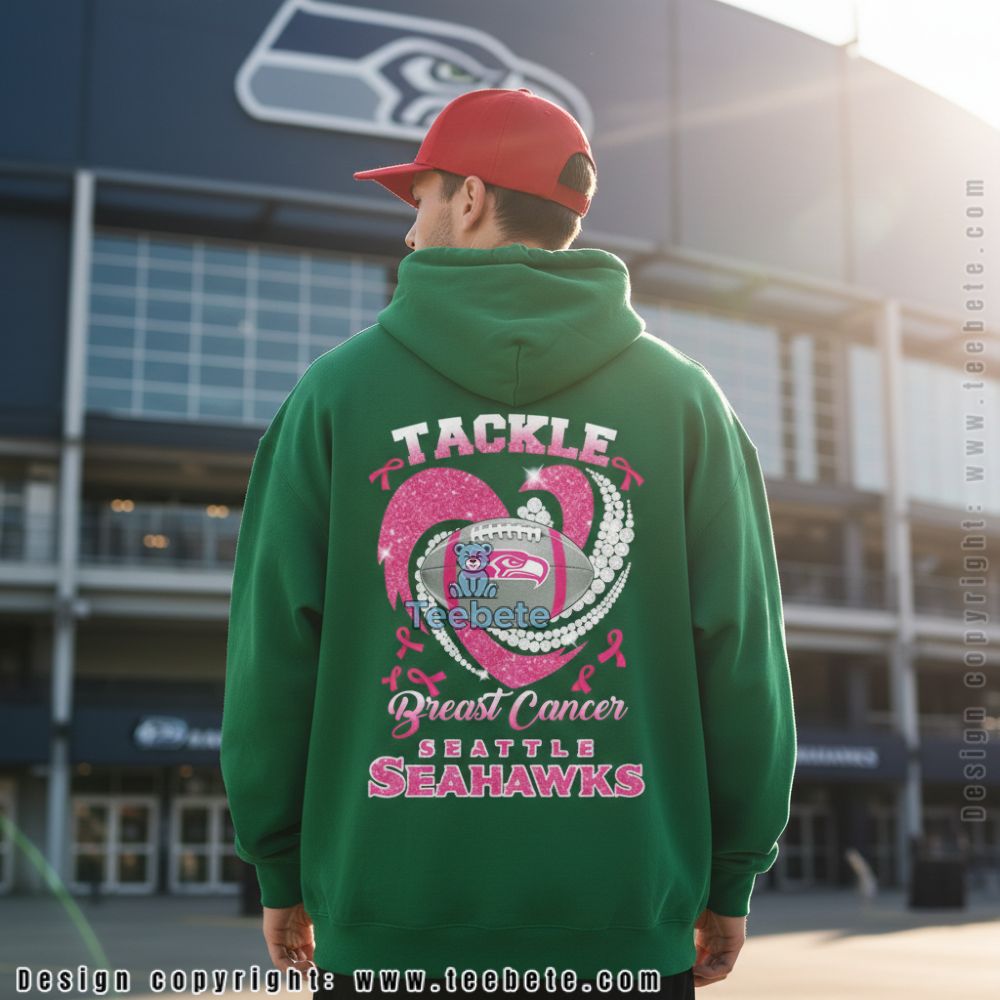Seattle Seahawks Tackle Breast Cancer Awareness Football Hoodie Seattle Seahawks Tackle Breast Cancer Awareness Football Hoodie