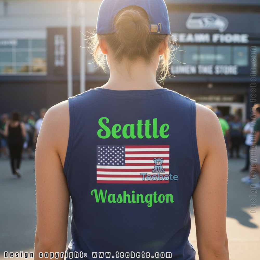 Seattle Washington Usa Flag Sports Pride Tanktop Seattle Washington Usa Flag Sports Pride Tanktop