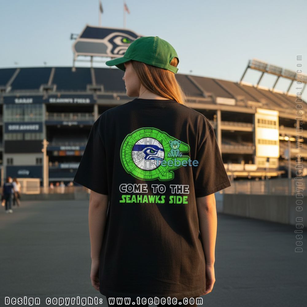 Star Wars Millennium Falcon Come To The Seahawks Side Shirt