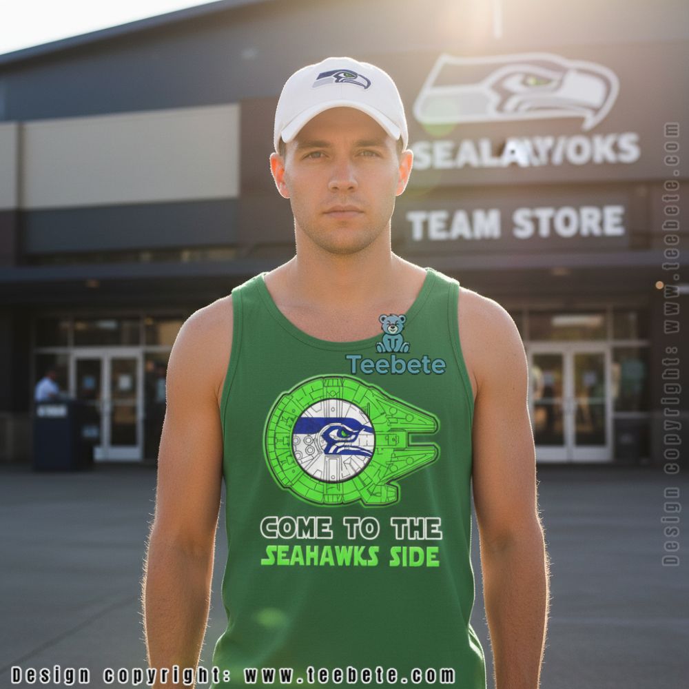 Star Wars Millennium Falcon Come To The Seahawks Side Tanktop Star Wars Millennium Falcon Come To The Seahawks Side Tanktop