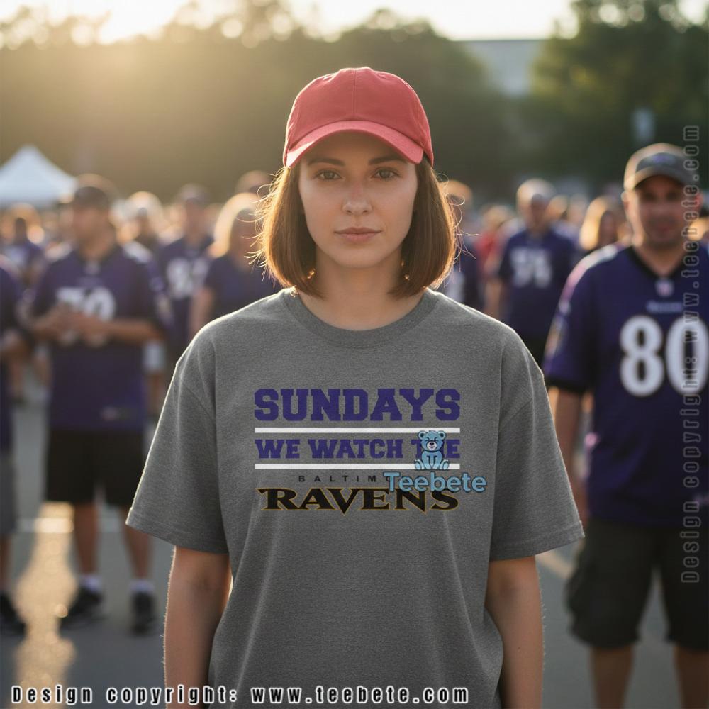 Valentine Baltimore Ravens Snoopy And Woodstock Happiness Hug Tee