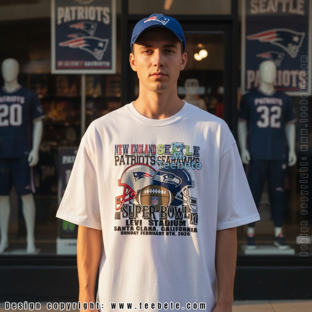 Super Bowl XL Patriots vs Seahawks Levi Stadium Matchup Shirt