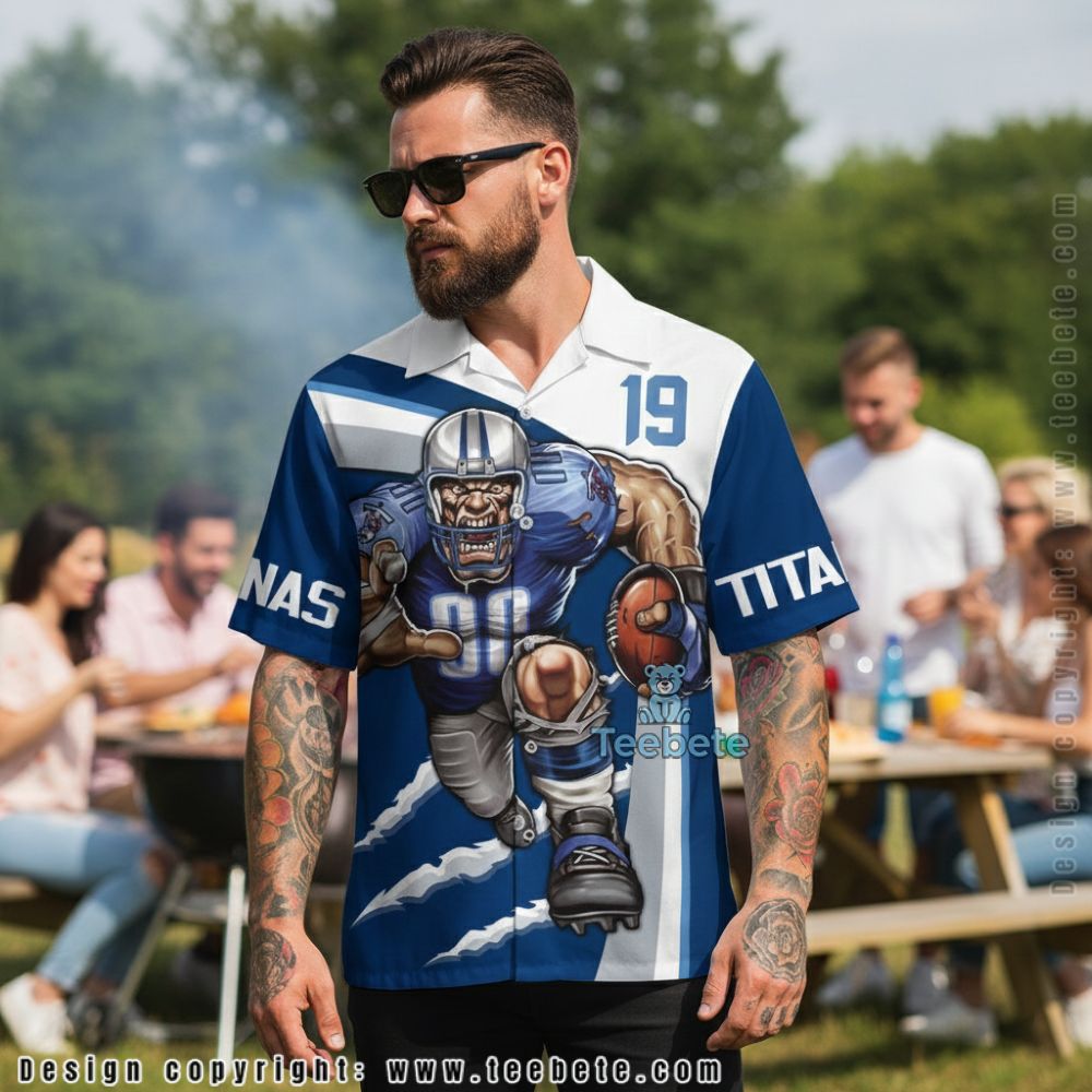 Tennessee Titans Floral V Neck Pattern Navy Summer Hawaiian Shirt Tennessee Titans Floral V Neck Pattern Navy Summer Hawaiian Shirt