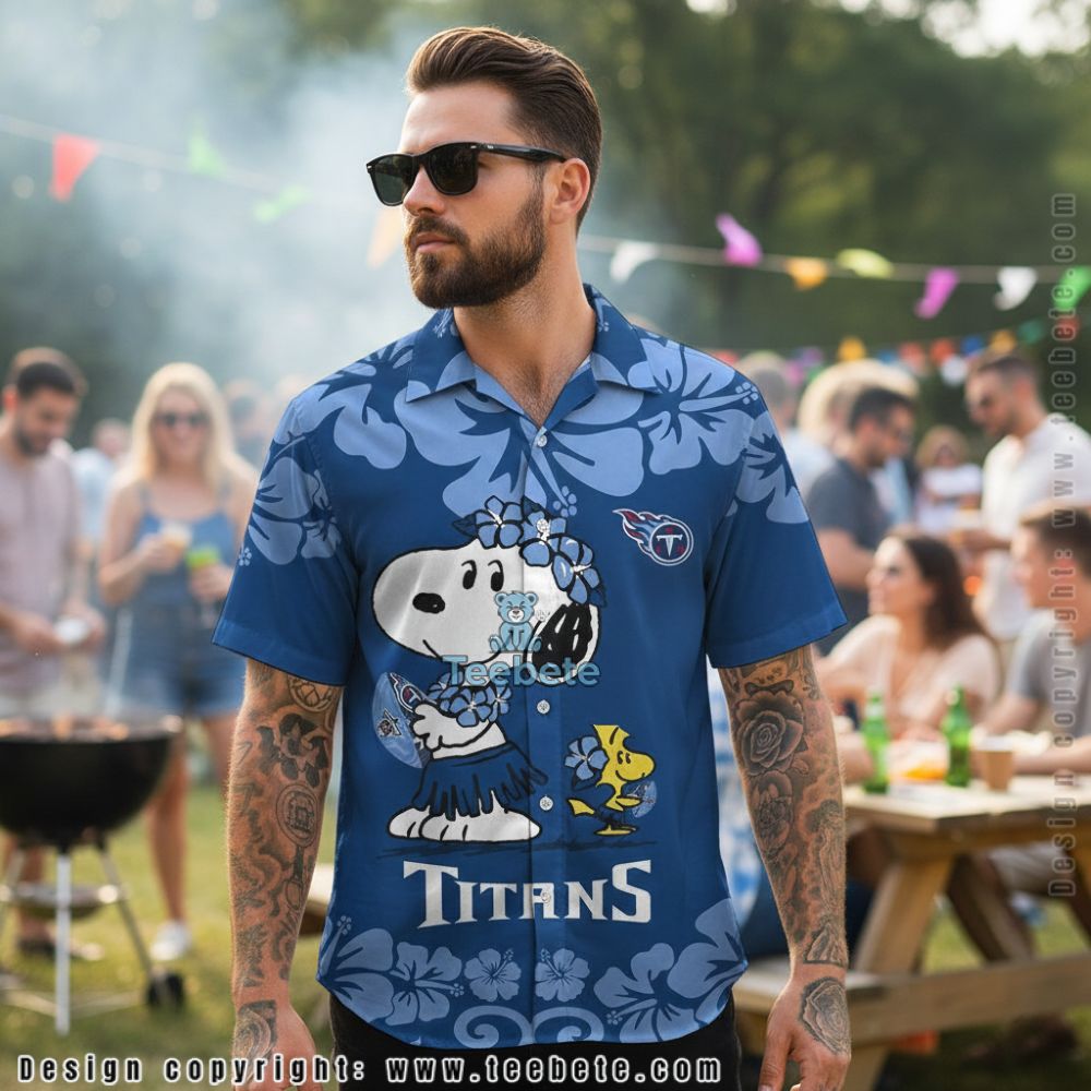 Tennessee Titans Skull and Pumpkin Gothic Blue Floral Hawaiian Shirt Tennessee Titans Skull and Pumpkin Gothic Blue Floral Hawaiian Shirt