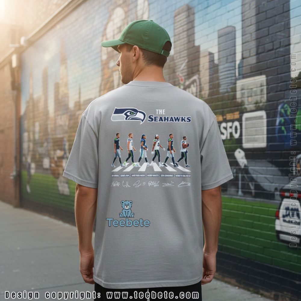 The Seahawks Players Walk Names And Signatures Shirt