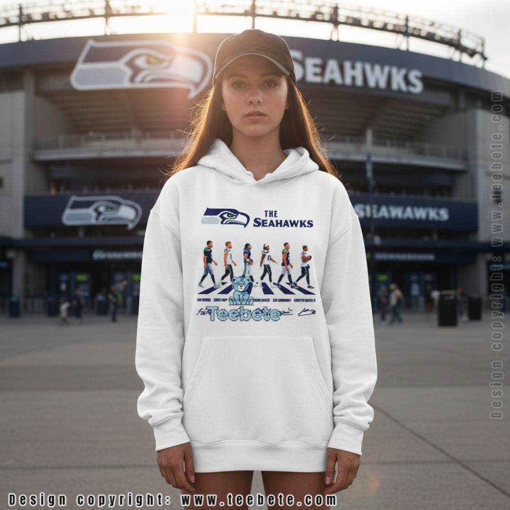 The Seahawks Players Walk Names And Signatures Hoodie The Seahawks Players Walk Names And Signatures Hoodie