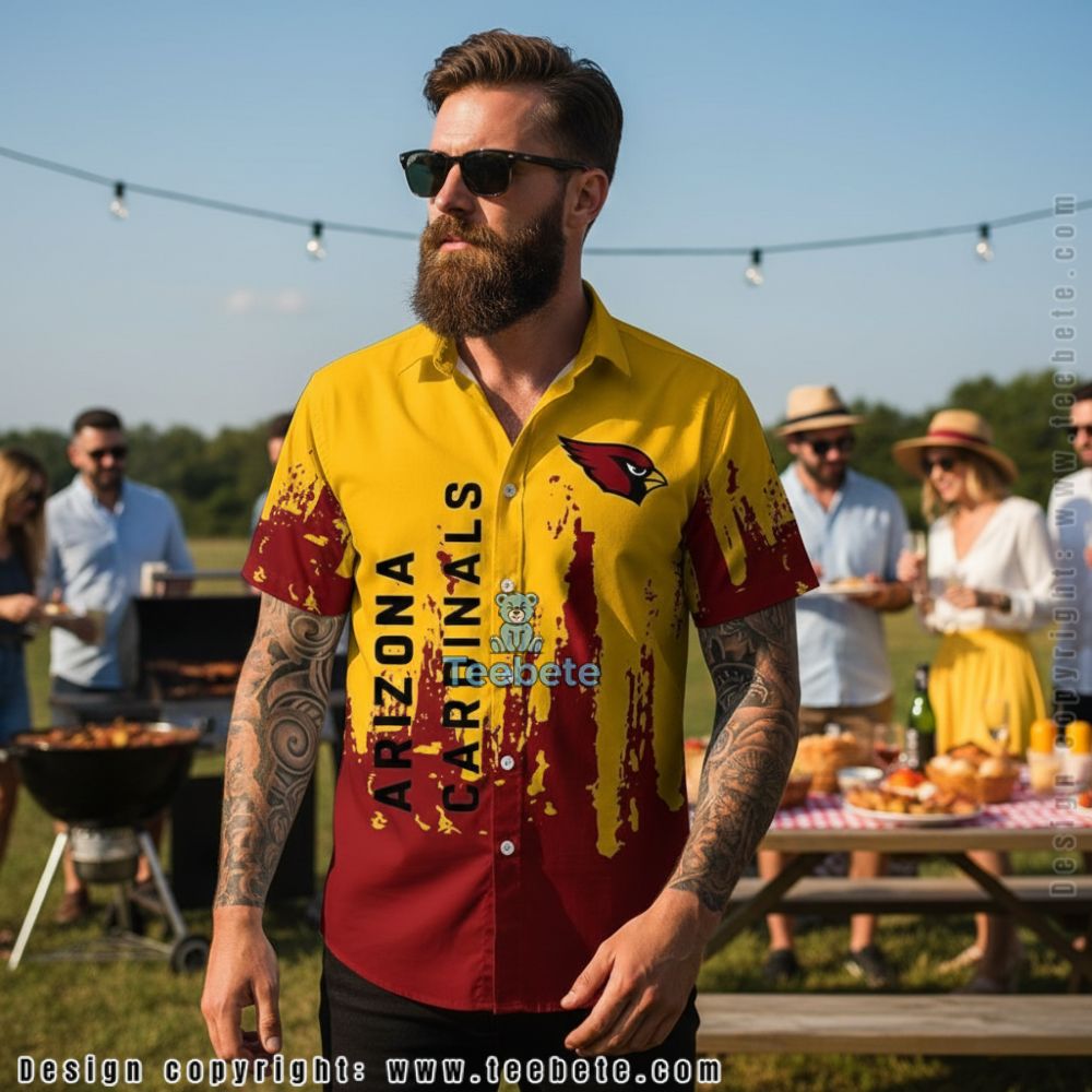 Arizona Cardinals Mickey Mouse St Patricks Day Shamrock Hawaiian Shirt