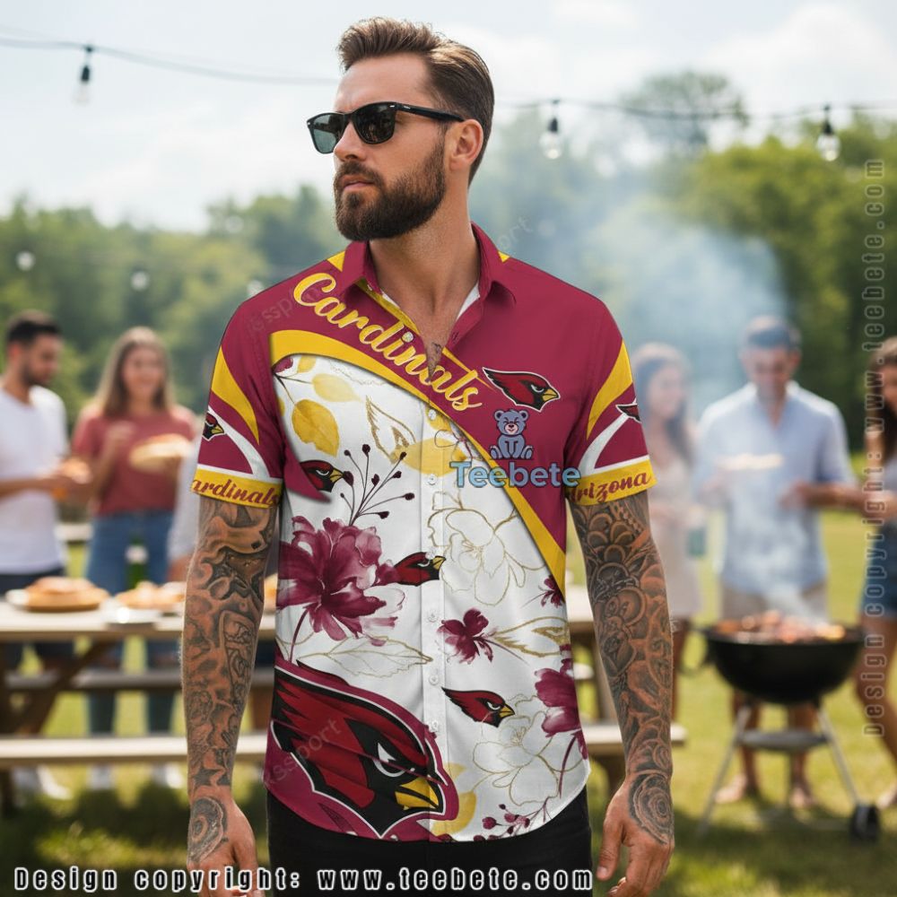 Arizona Cardinals Men Fashion Casual Summer Holiday Shirt