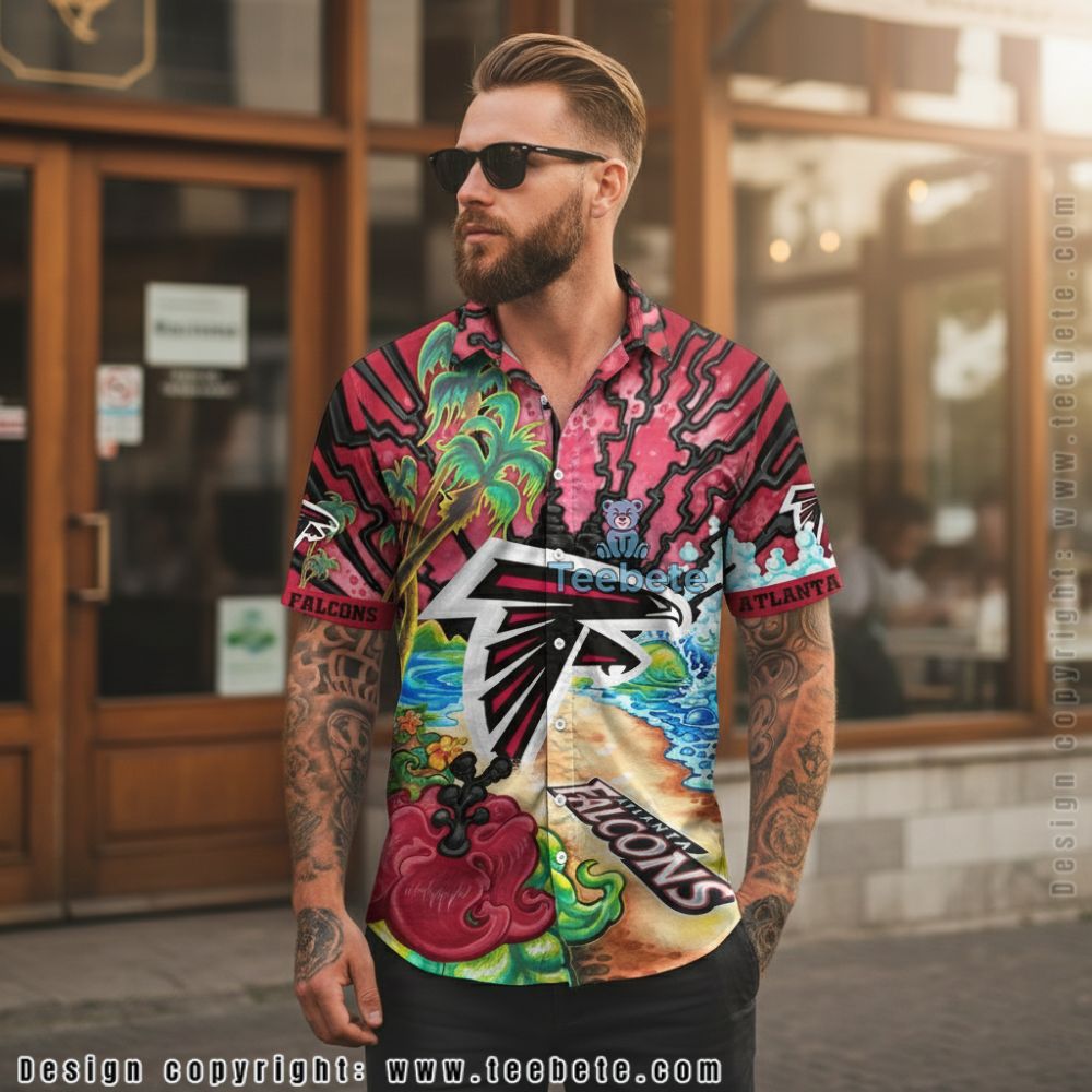 Atlanta Falcons Island Sunset Hawaiian Shirt