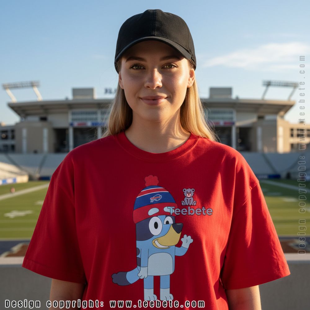 Bluey Buffalo Football Fan Mascot Kids Shirt