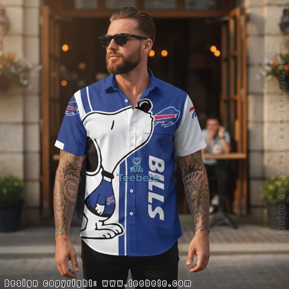 Buffalo Bills Snoopy Joe Cool Hawaiian Shirt