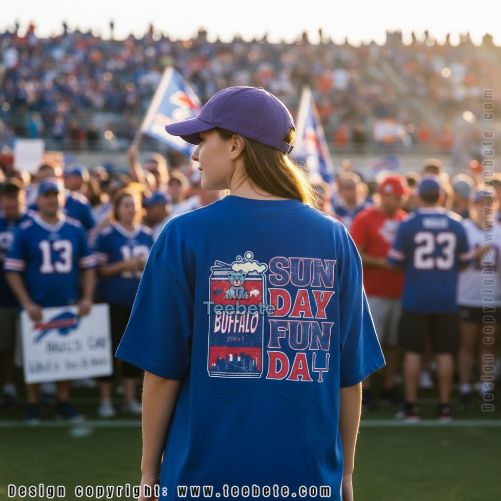 Buffalo Sunday Funday Football Beer Retro Shirt
