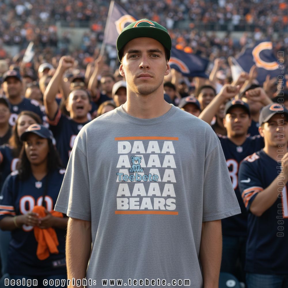 Daaa Bears Chicago Football Navy Orange Gameday Shirt