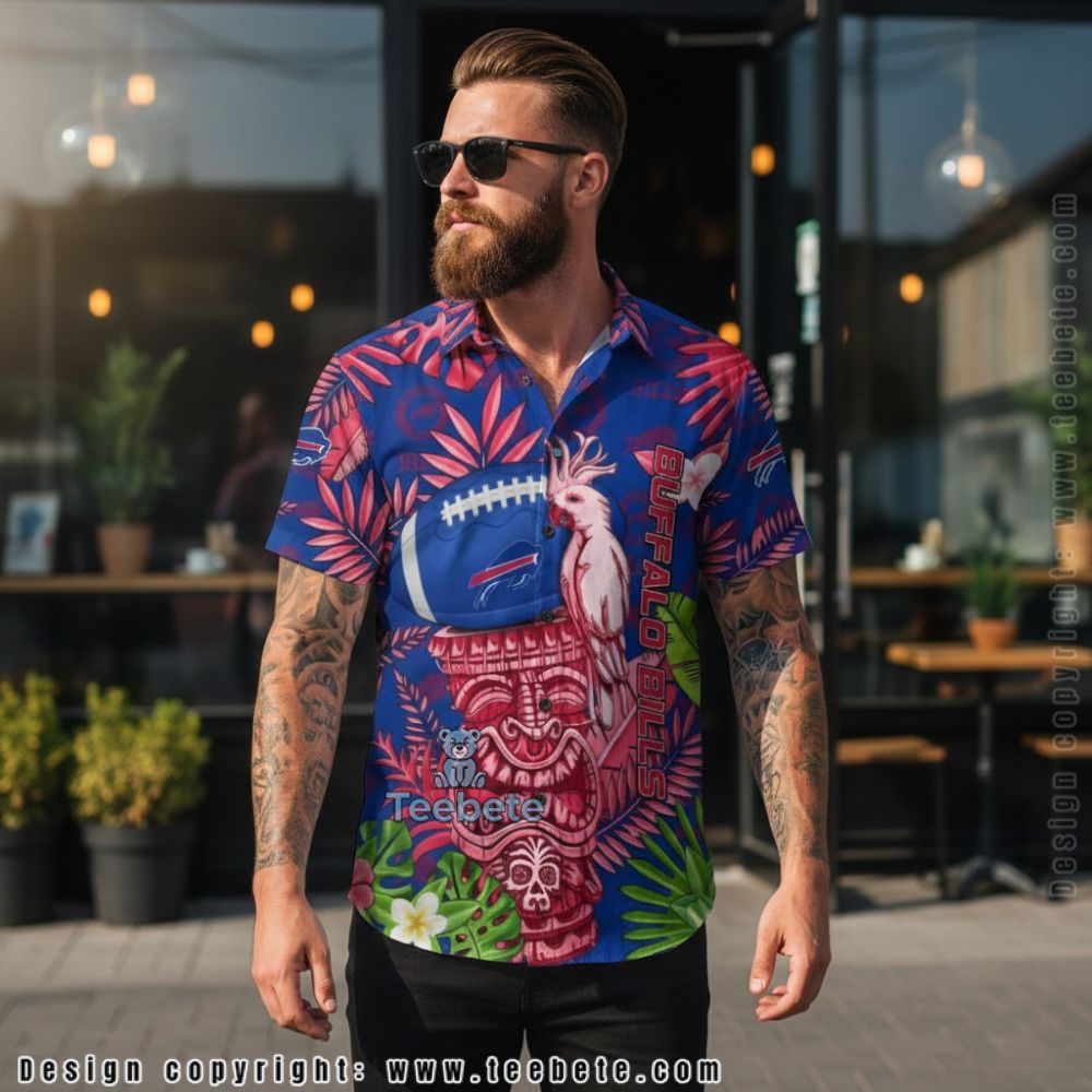 Personalize Name Buffalo Bills Football Cockatoo Tropical Shirt