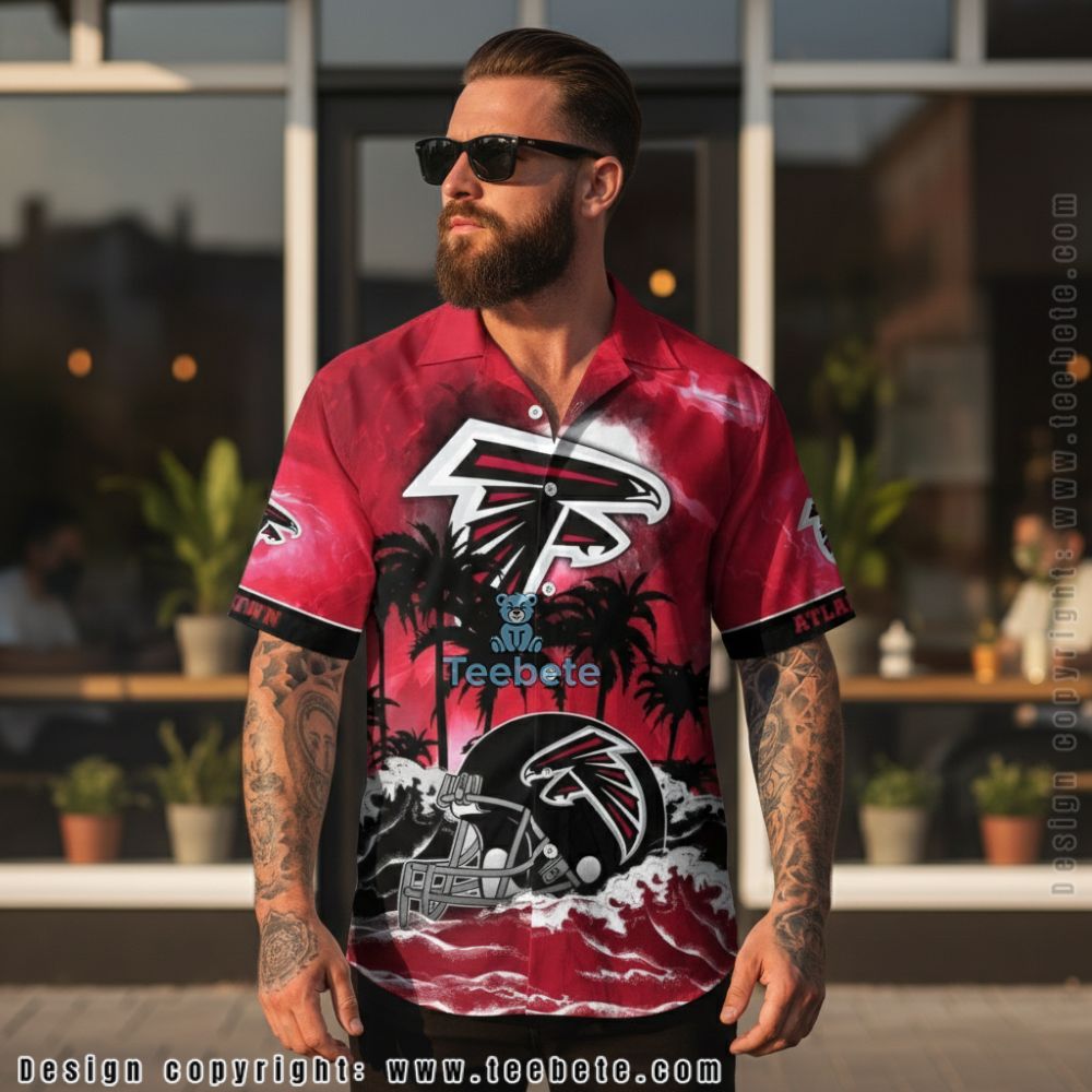 Personalized Atlanta Falcons Custom Name And Number Hawaiian Shirt
