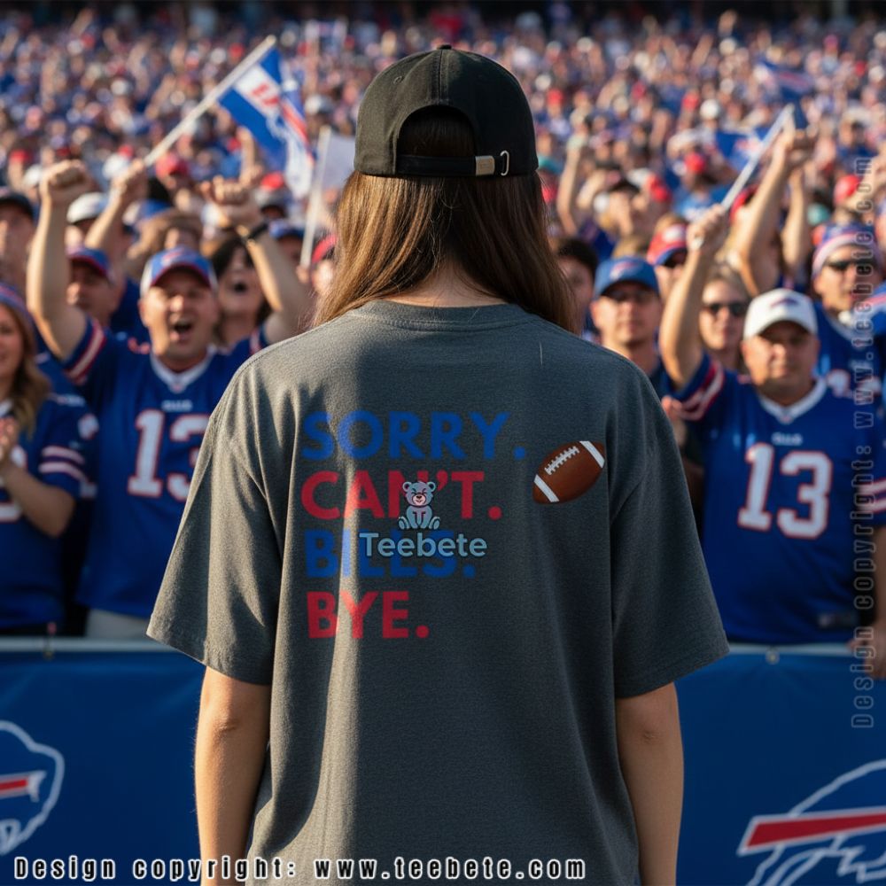 Sorry Can’t Bills Bye Funny Football Shirt