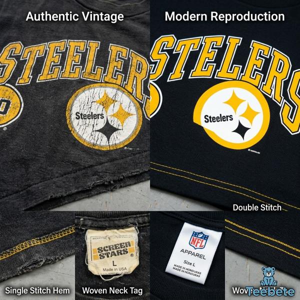 Vintage Pittsburgh Steelers Apparel: A Collector's Guide to Real Black and Gold History 18 Authentic Pittsburgh Steelers Vintage Fabric Details