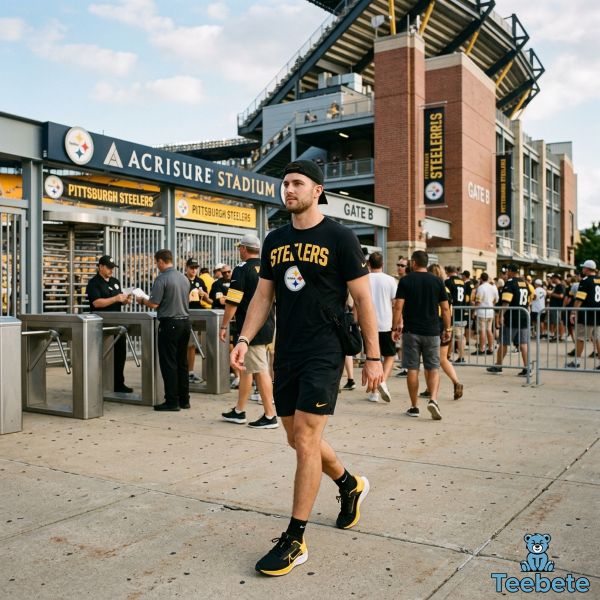 Black Gold Football Fan Outfit For Warm Game Day Black Gold Football Fan Outfit For Warm Game Day