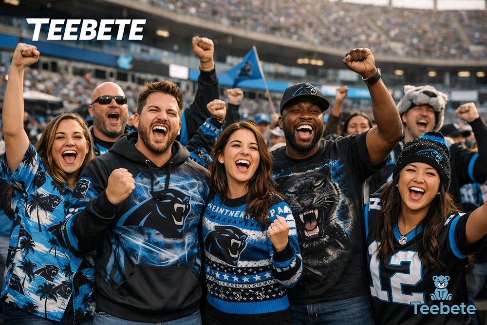 Carolina Panthers Apparel in Blue, Black, and Silver for Fans