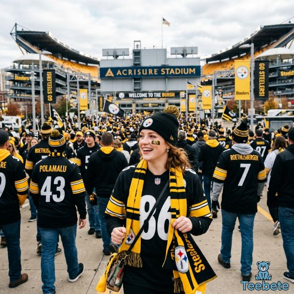 First Time Steelers Fan Game Day Experience Walking Crowd