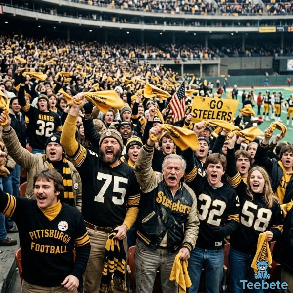 Historic Pittsburgh Football Fans Chanting Together Stadium Tradition
