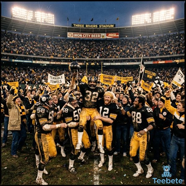 Pittsburgh Football Championship Era Stadium Celebration