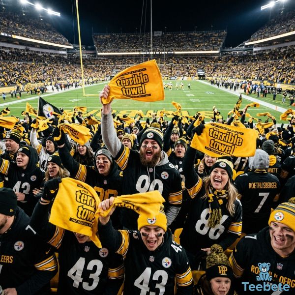 Pittsburgh Steelers Black And Gold Fan Crowd Stadium Moment Pittsburgh Steelers Black And Gold Fan Crowd Stadium Moment