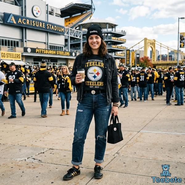 Essential Accessories Every Pittsburgh Steelers Fan Wears on Game Day 11 Pittsburgh Steelers Black And Gold Fan Outfit Without Jersey