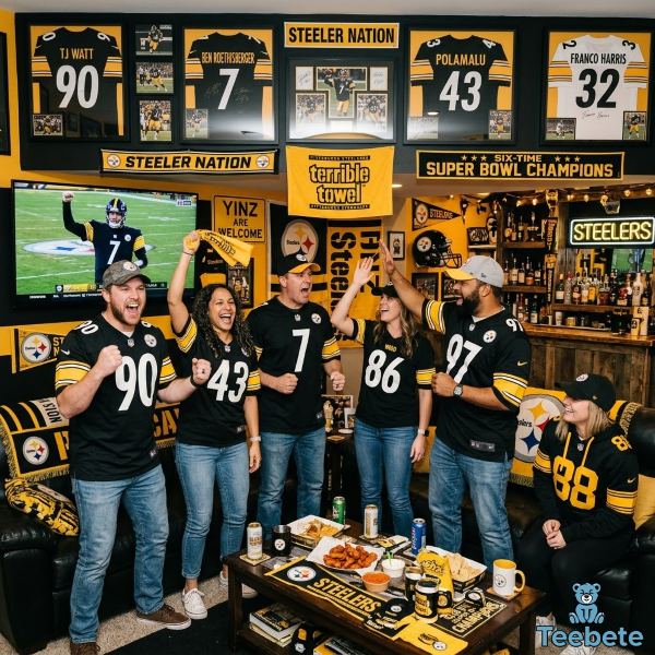 Ways Pittsburgh Steelers Fans Show Team Pride on Game Day 19 Pittsburgh Steelers Fan Cave Watch Party