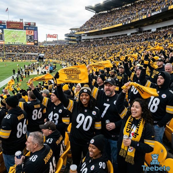 Pittsburgh Steelers Fan Style Black And Gold Crowd