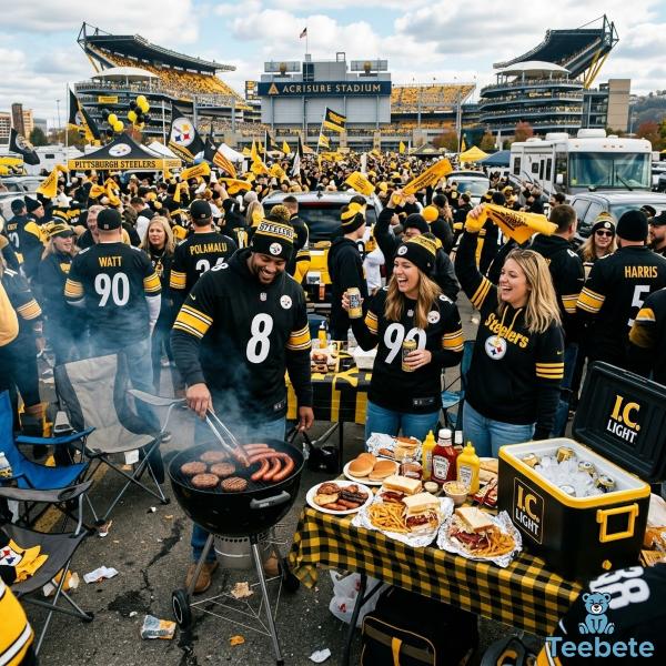 Ways Pittsburgh Steelers Fans Show Team Pride on Game Day 13 Pittsburgh Steelers Tailgating Before Kickoff