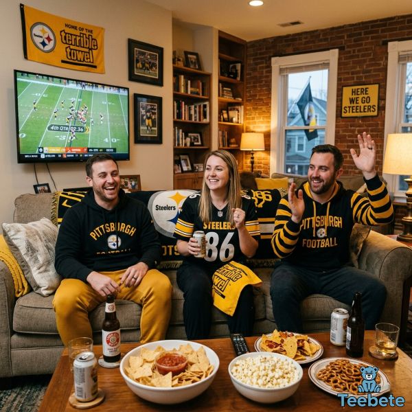 Pittsburgh Steelers Watch Party Fan Outfit At Home Pittsburgh Steelers Watch Party Fan Outfit At Home