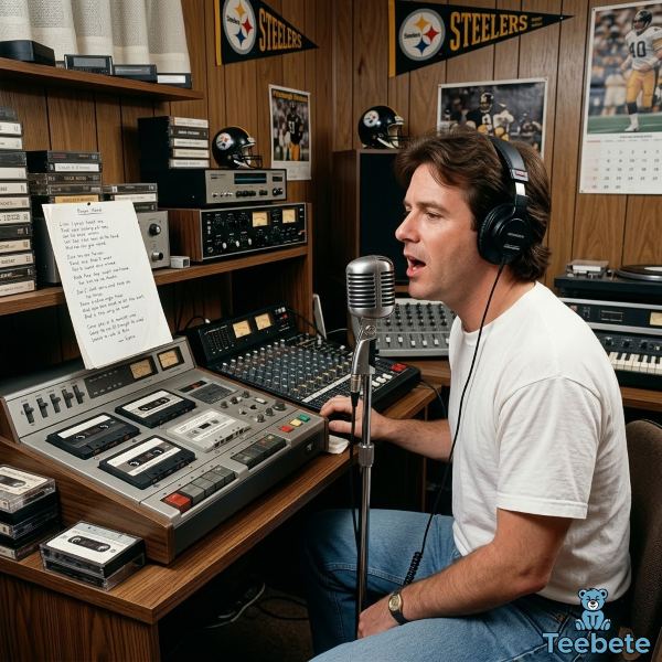 Roger Wood Recording Here We Go Steelers Song