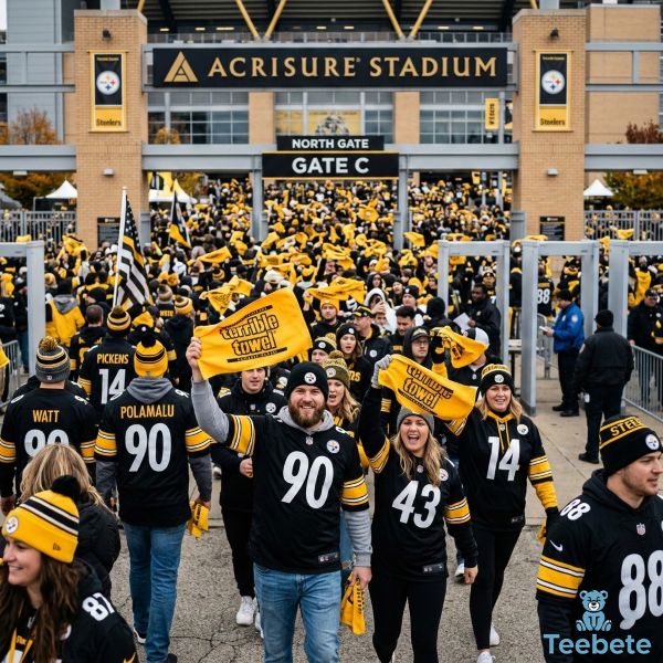 Steelers Fans Entering Stadium Game Day Atmosphere