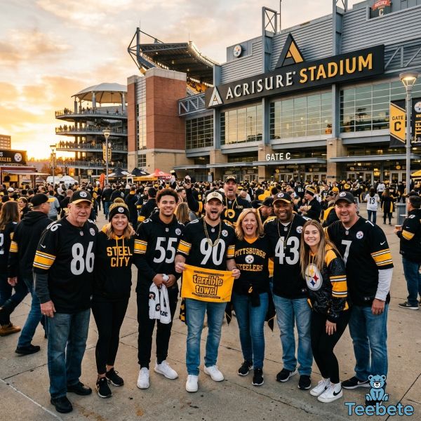 Steelers Fans Showing Game Day Outfit Pride
