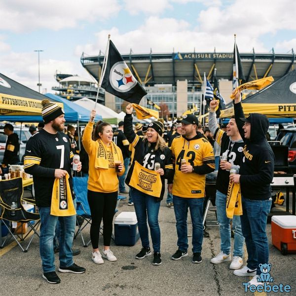Steelers Fans Showing Team Spirit With Apparel And Accessories Steelers Fans Showing Team Spirit With Apparel And Accessories