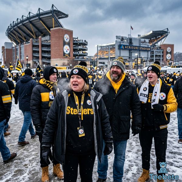 Steelers Fans Wearing Hoodies In Cold Weather Game Day
