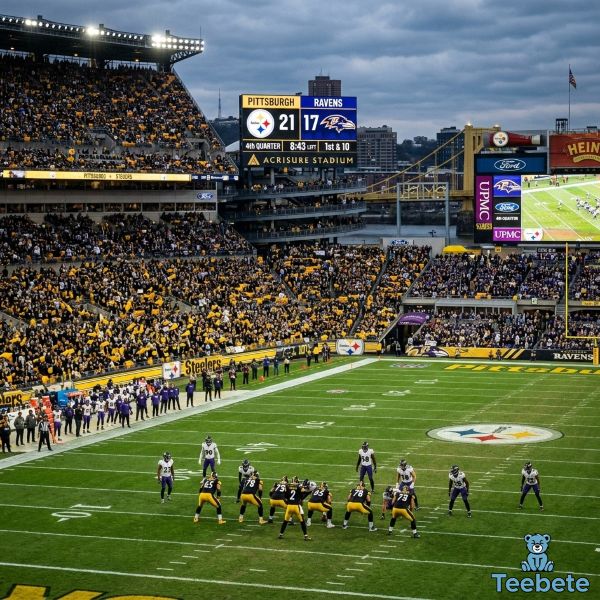 Steelers Ravens NFL Head To Head Game Stadium Scene Steelers Ravens NFL Head To Head Game Stadium Scene