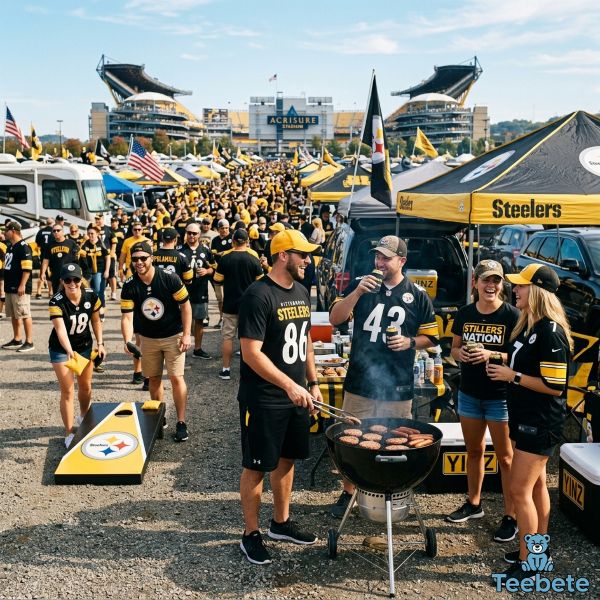 Steelers Tailgate Fans In Black Gold Game Day Style Steelers Tailgate Fans In Black Gold Game Day Style