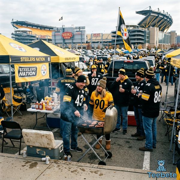 Steelers Tailgate Party Parking Lot Real Fan Experience